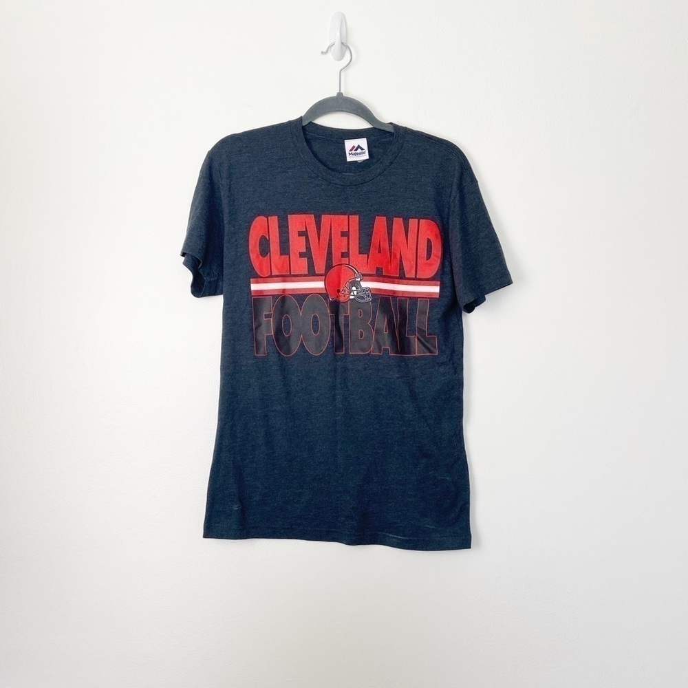 MAJESTIC • Women’s Cleveland Browns Football Graphic Short Sleeve Tee Size Small